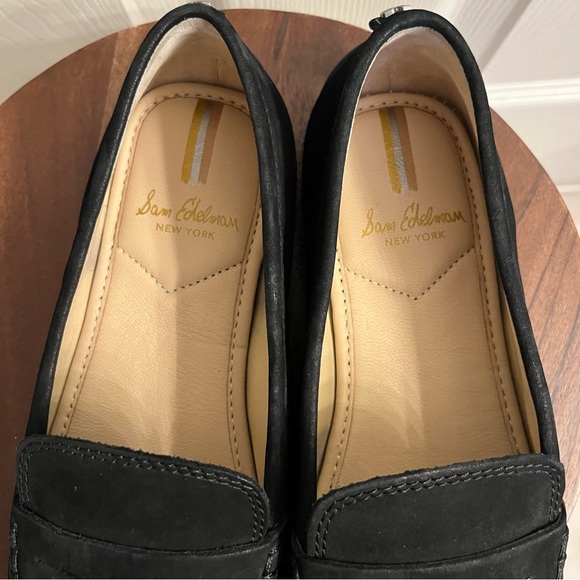 Sam Edelman Women's Tucker Loafers Black 6.5M UK size 36.5 Suede upper - Picture 4 of 9